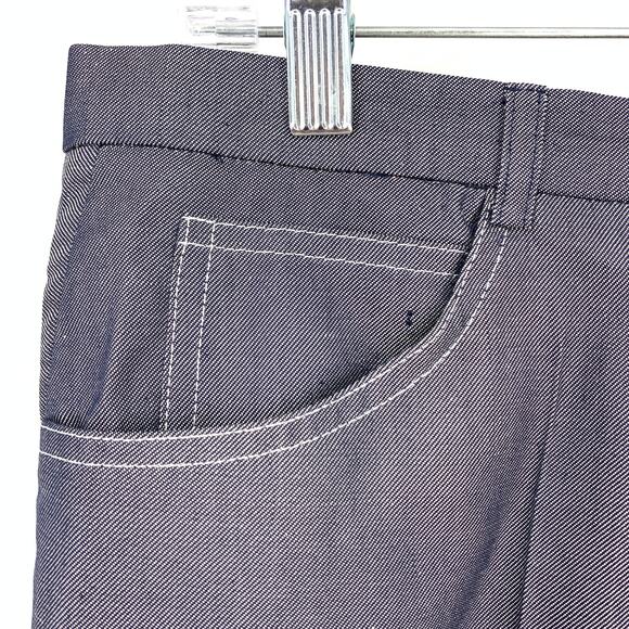 Escada Women's Approx. Sz 34" Waist Trouser 100% Silk Relaxed Fit Pleated Front - Picture 6 of 7